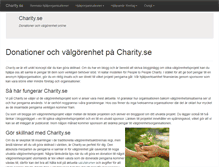 Tablet Screenshot of charity.se